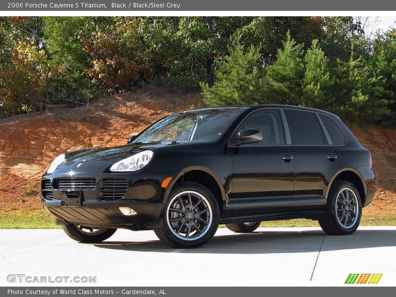 Black / Black/Steel Grey 2006 Porsche Cayenne S Titanium
