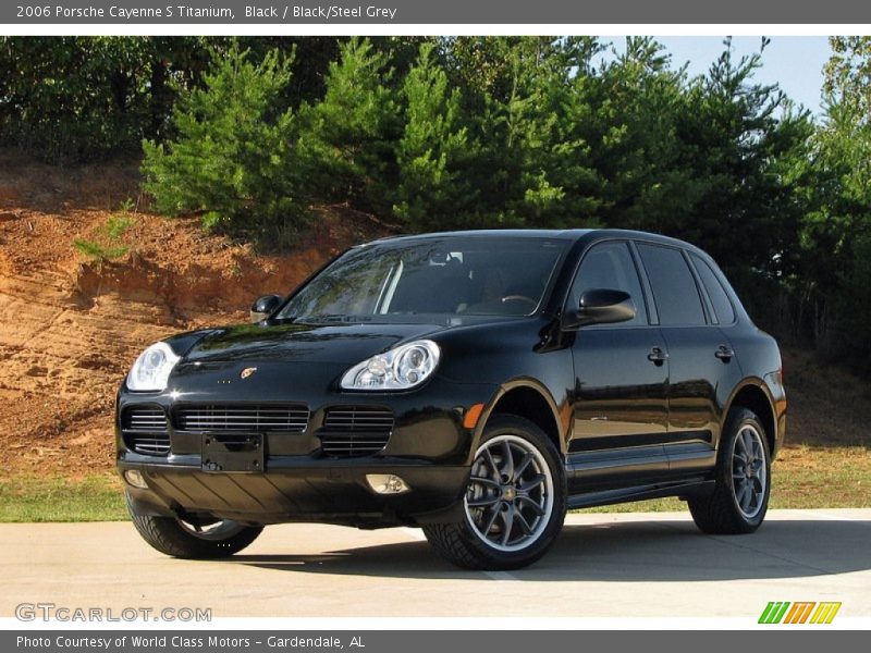 Black / Black/Steel Grey 2006 Porsche Cayenne S Titanium