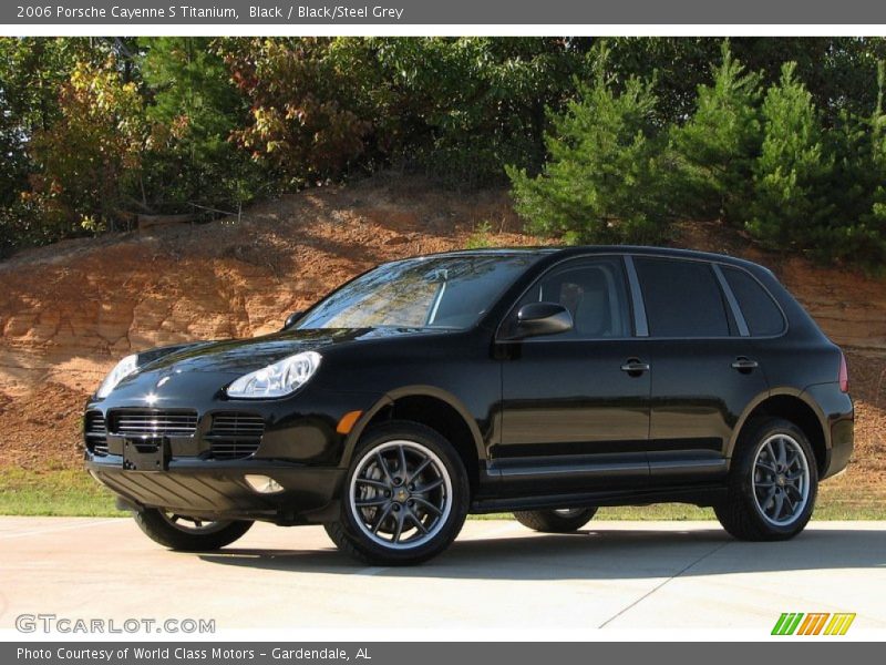 Black / Black/Steel Grey 2006 Porsche Cayenne S Titanium