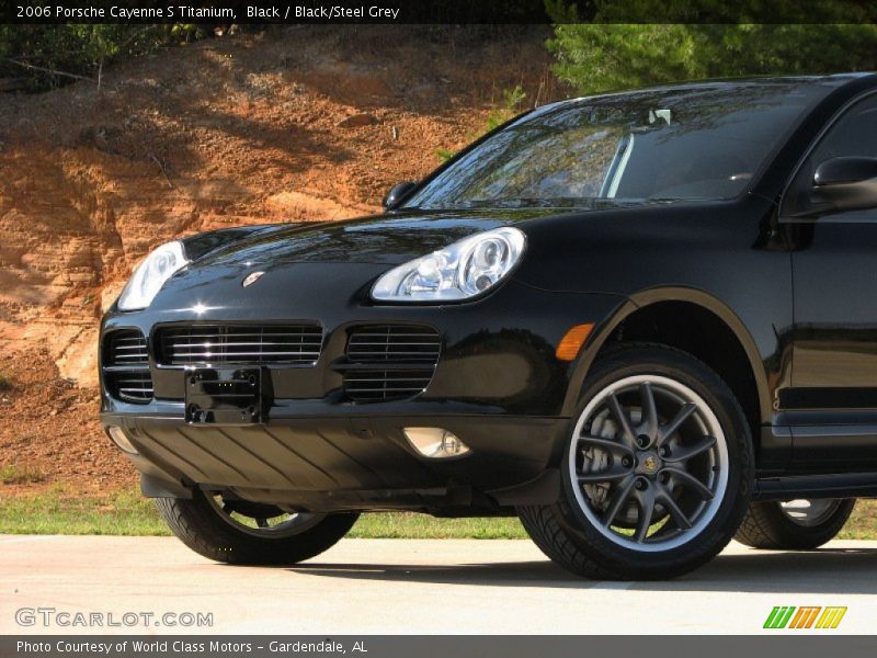 Black / Black/Steel Grey 2006 Porsche Cayenne S Titanium