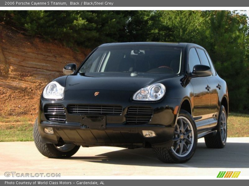 Black / Black/Steel Grey 2006 Porsche Cayenne S Titanium