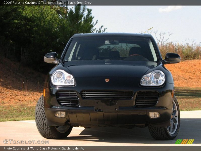 Black / Black/Steel Grey 2006 Porsche Cayenne S Titanium