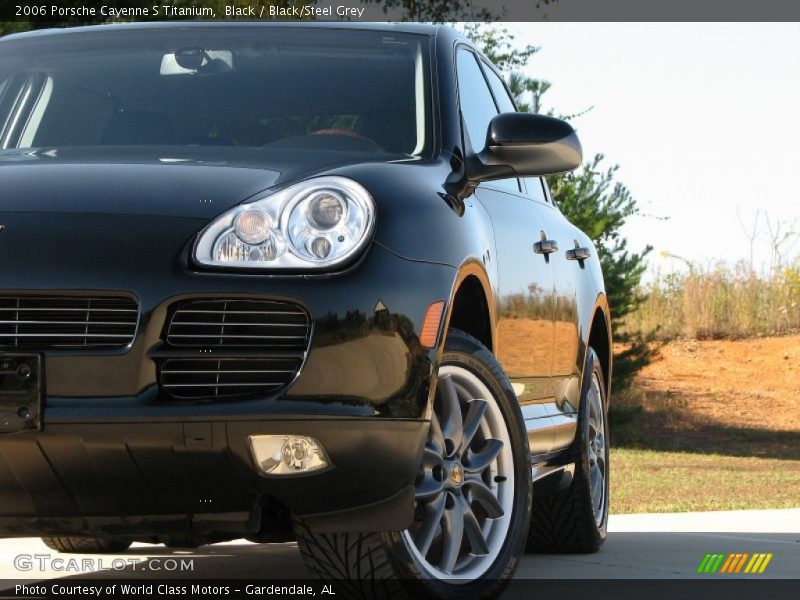 Black / Black/Steel Grey 2006 Porsche Cayenne S Titanium