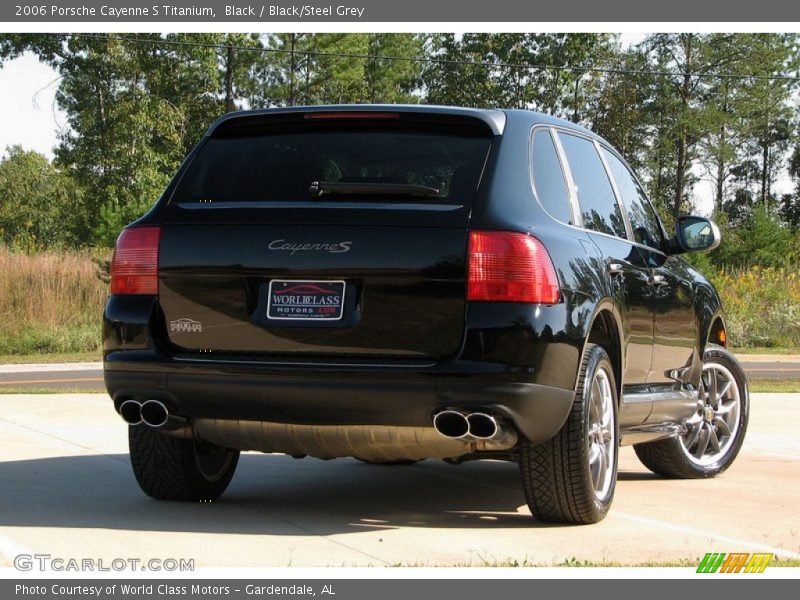 Black / Black/Steel Grey 2006 Porsche Cayenne S Titanium