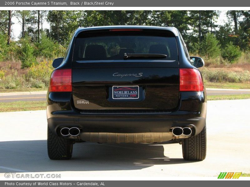 Black / Black/Steel Grey 2006 Porsche Cayenne S Titanium