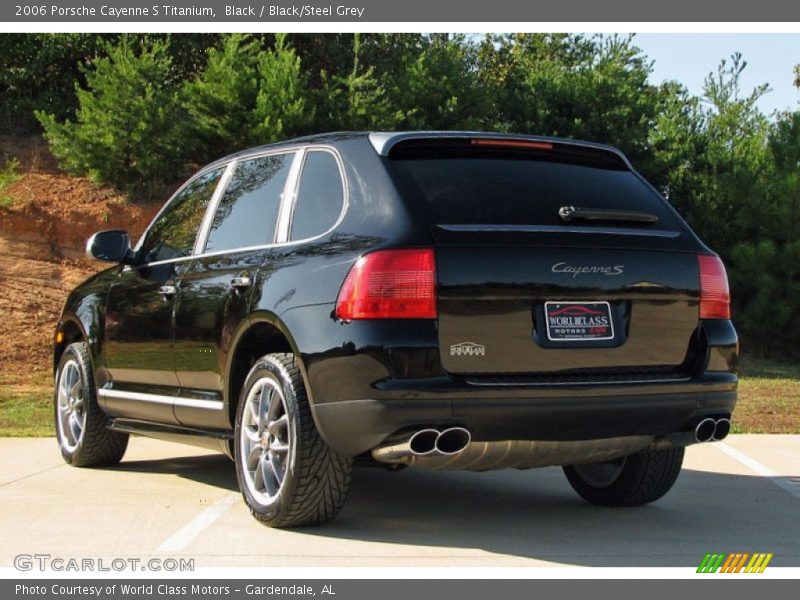 Black / Black/Steel Grey 2006 Porsche Cayenne S Titanium