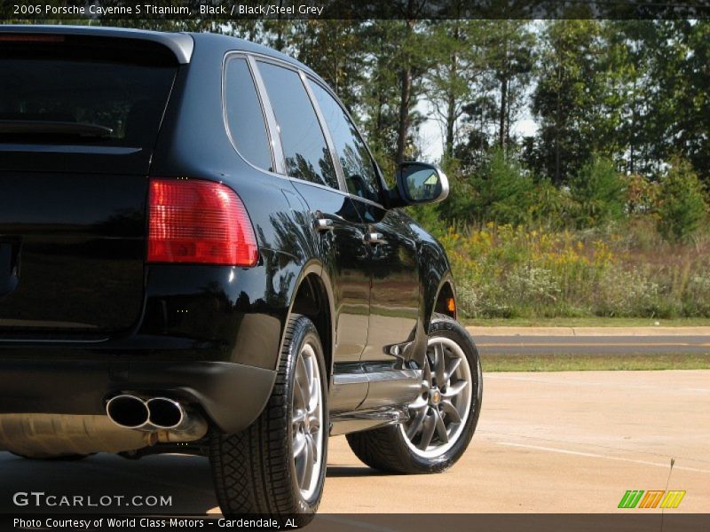 Black / Black/Steel Grey 2006 Porsche Cayenne S Titanium