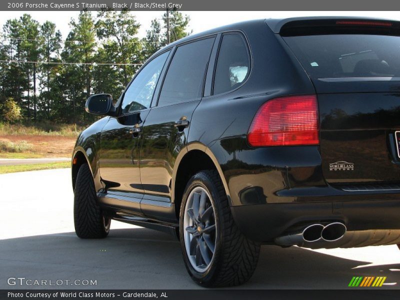 Black / Black/Steel Grey 2006 Porsche Cayenne S Titanium