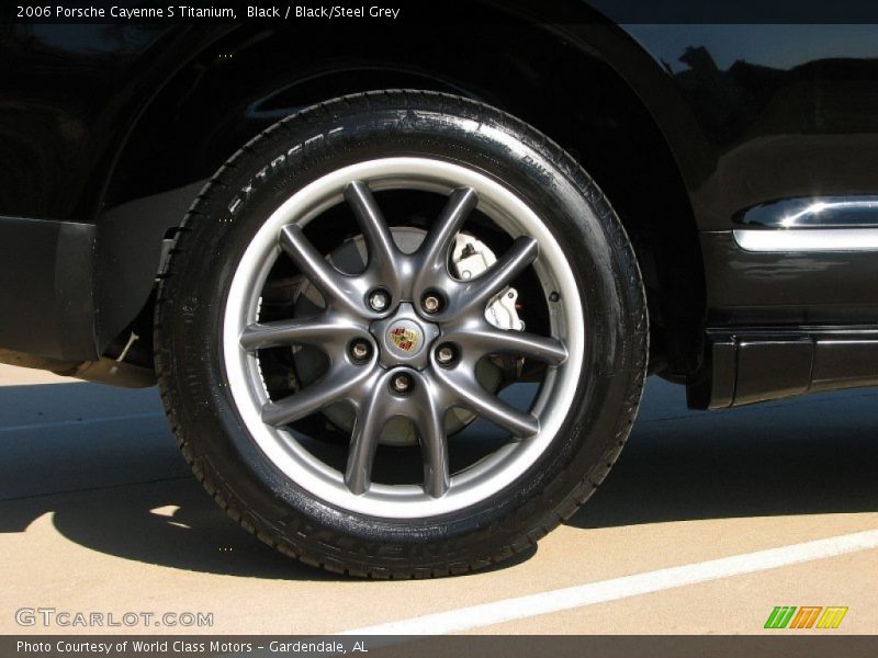 Black / Black/Steel Grey 2006 Porsche Cayenne S Titanium