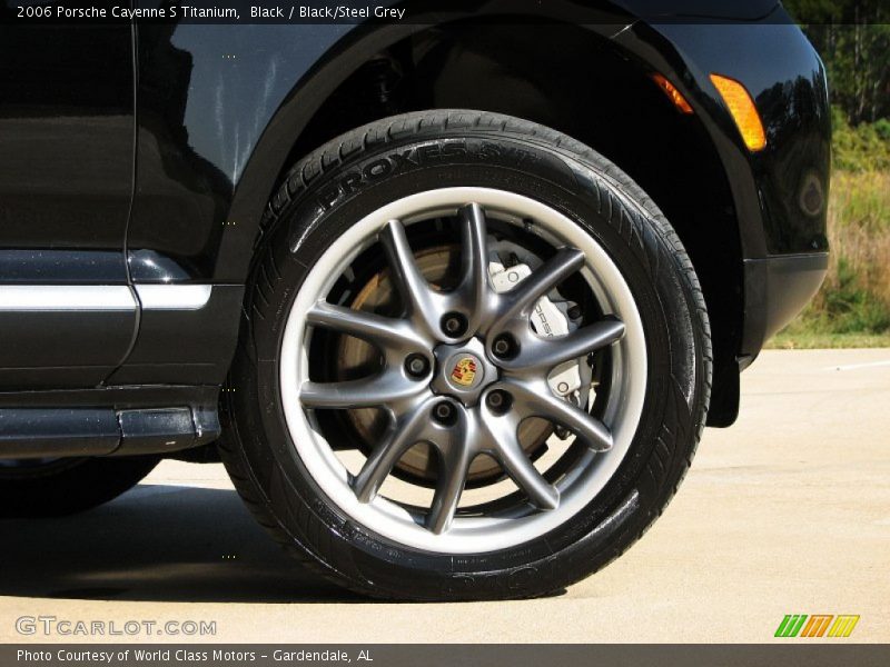 Black / Black/Steel Grey 2006 Porsche Cayenne S Titanium