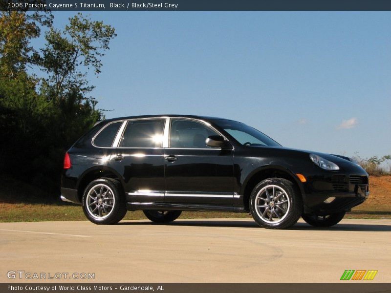 Black / Black/Steel Grey 2006 Porsche Cayenne S Titanium