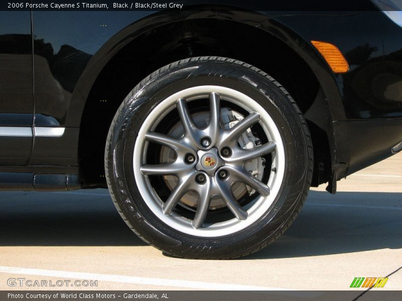 Black / Black/Steel Grey 2006 Porsche Cayenne S Titanium