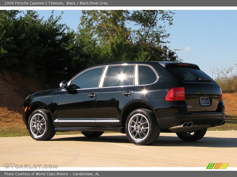 Black / Black/Steel Grey 2006 Porsche Cayenne S Titanium