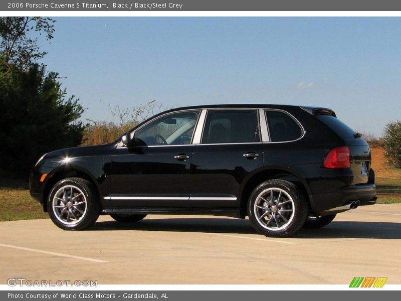 Black / Black/Steel Grey 2006 Porsche Cayenne S Titanium