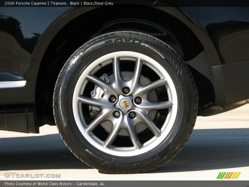 Black / Black/Steel Grey 2006 Porsche Cayenne S Titanium