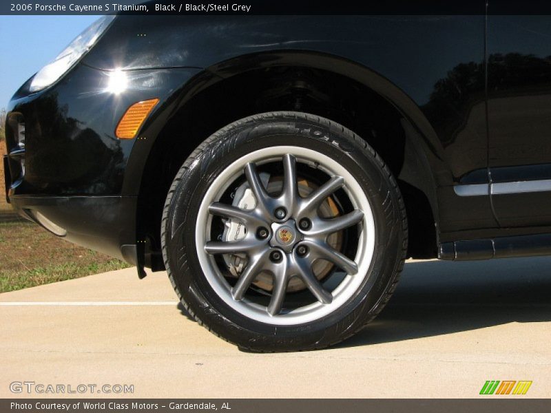 Black / Black/Steel Grey 2006 Porsche Cayenne S Titanium
