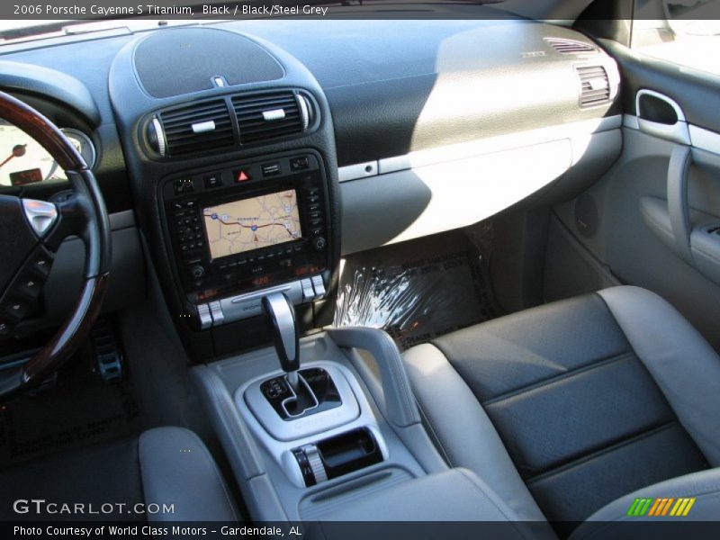 Black / Black/Steel Grey 2006 Porsche Cayenne S Titanium