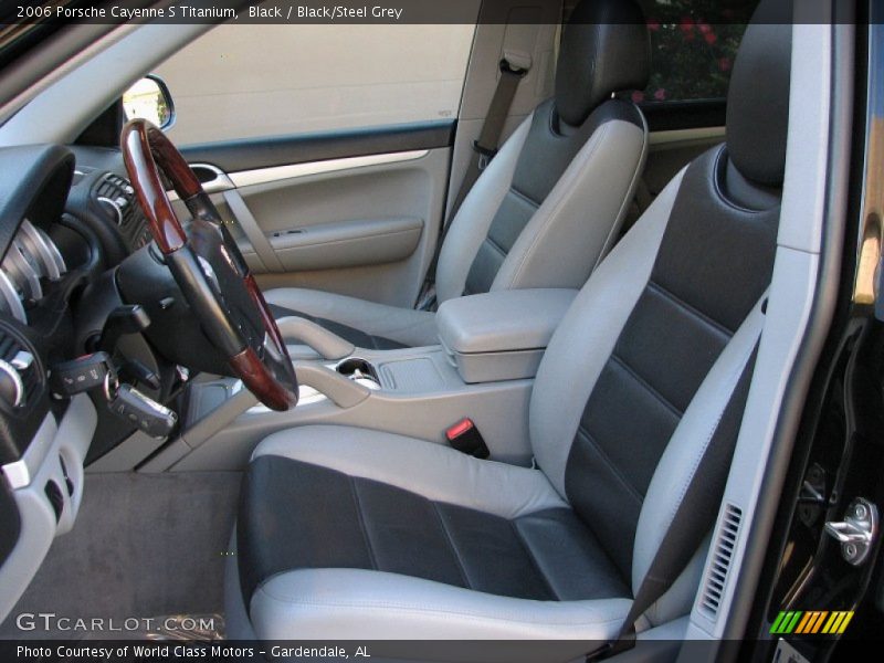 Black / Black/Steel Grey 2006 Porsche Cayenne S Titanium