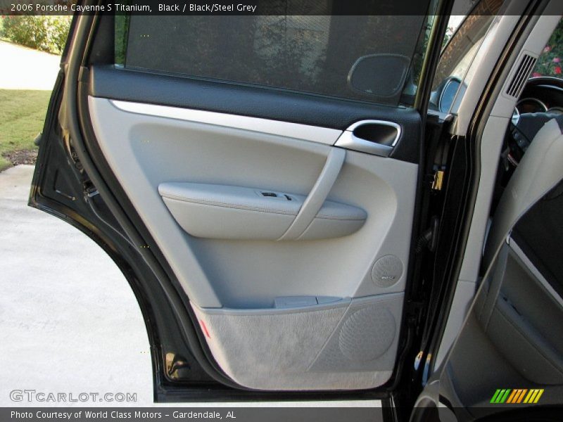 Black / Black/Steel Grey 2006 Porsche Cayenne S Titanium