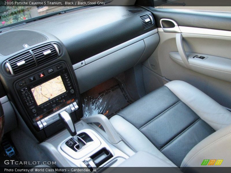 Black / Black/Steel Grey 2006 Porsche Cayenne S Titanium