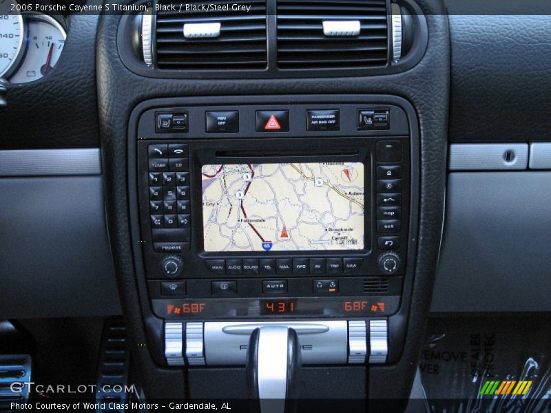 Black / Black/Steel Grey 2006 Porsche Cayenne S Titanium