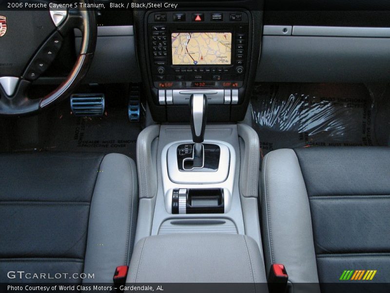 Black / Black/Steel Grey 2006 Porsche Cayenne S Titanium