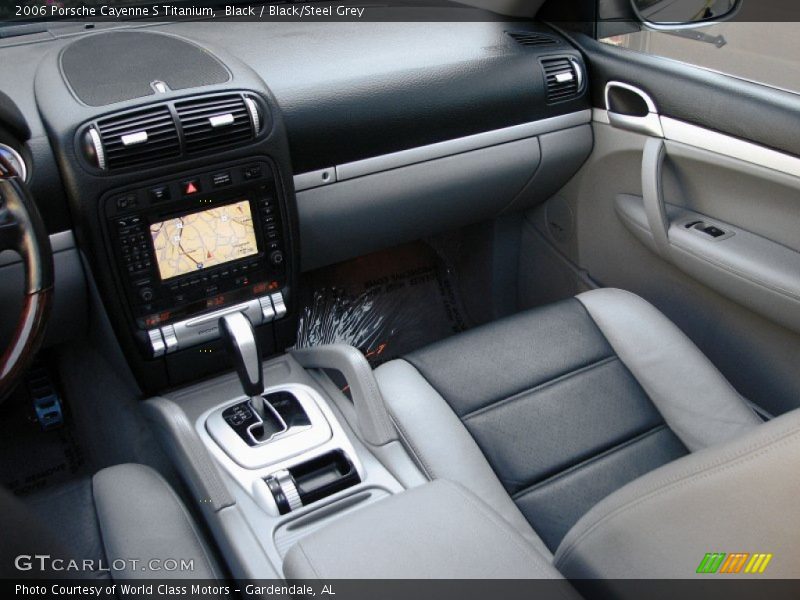 Black / Black/Steel Grey 2006 Porsche Cayenne S Titanium