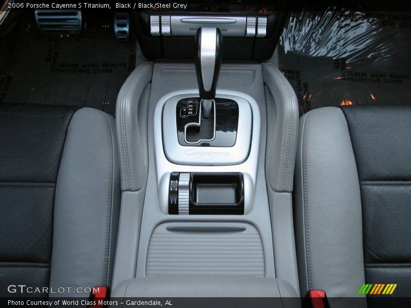 Black / Black/Steel Grey 2006 Porsche Cayenne S Titanium