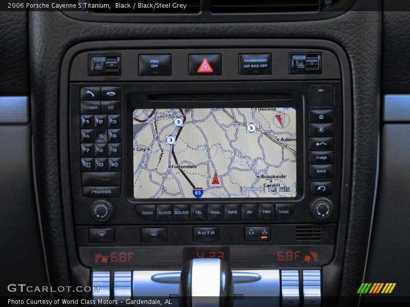 Black / Black/Steel Grey 2006 Porsche Cayenne S Titanium