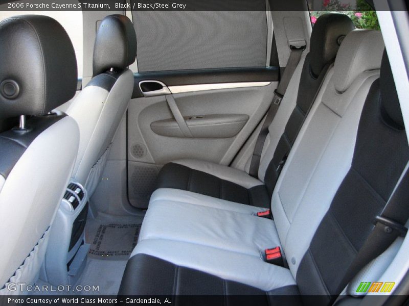 Black / Black/Steel Grey 2006 Porsche Cayenne S Titanium