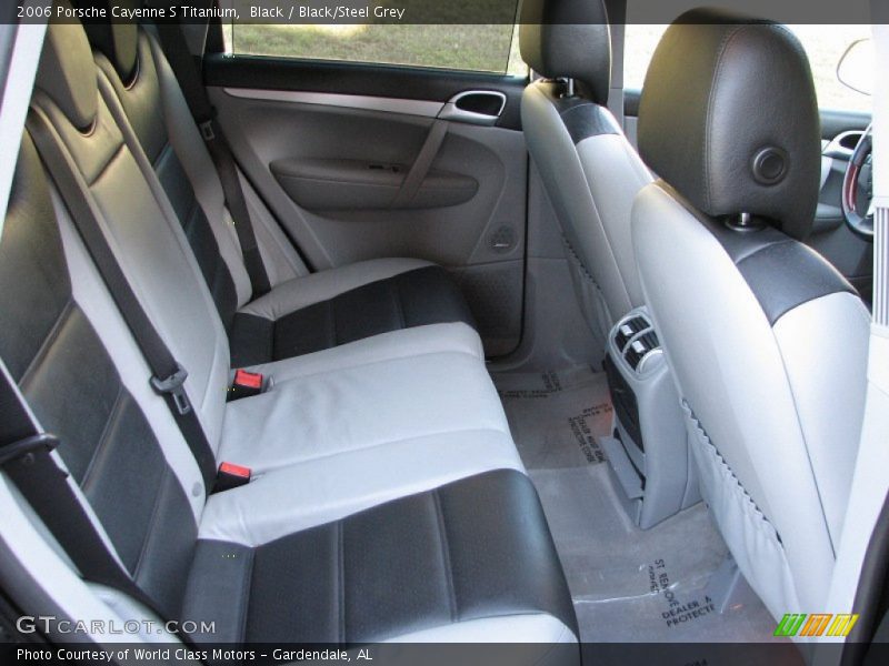 Black / Black/Steel Grey 2006 Porsche Cayenne S Titanium