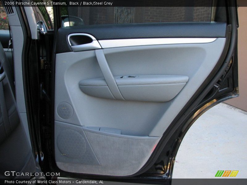 Black / Black/Steel Grey 2006 Porsche Cayenne S Titanium