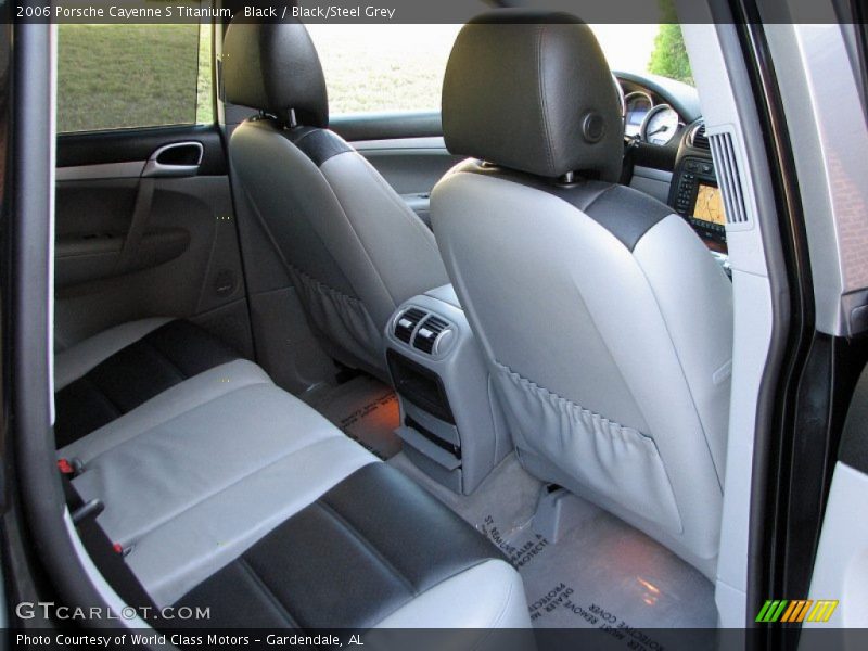 Black / Black/Steel Grey 2006 Porsche Cayenne S Titanium
