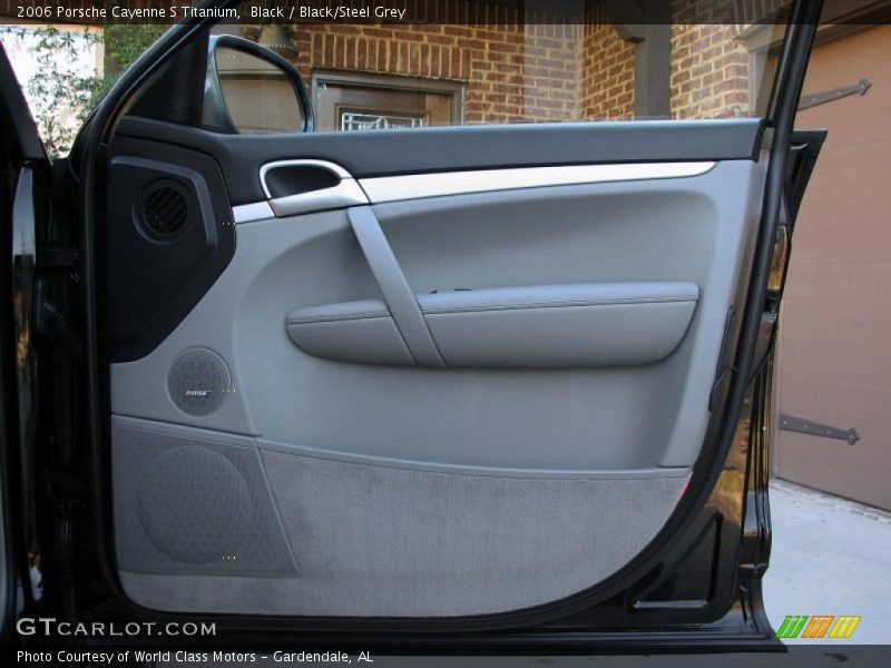 Black / Black/Steel Grey 2006 Porsche Cayenne S Titanium