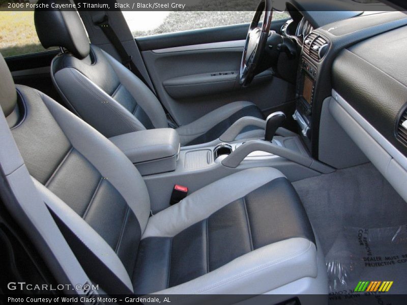 Black / Black/Steel Grey 2006 Porsche Cayenne S Titanium