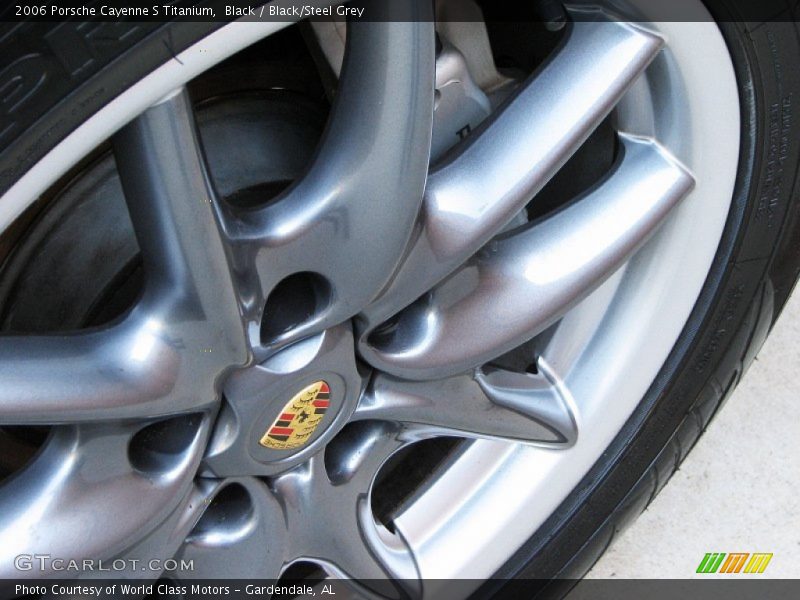 Black / Black/Steel Grey 2006 Porsche Cayenne S Titanium