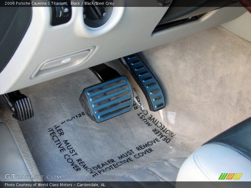 Black / Black/Steel Grey 2006 Porsche Cayenne S Titanium