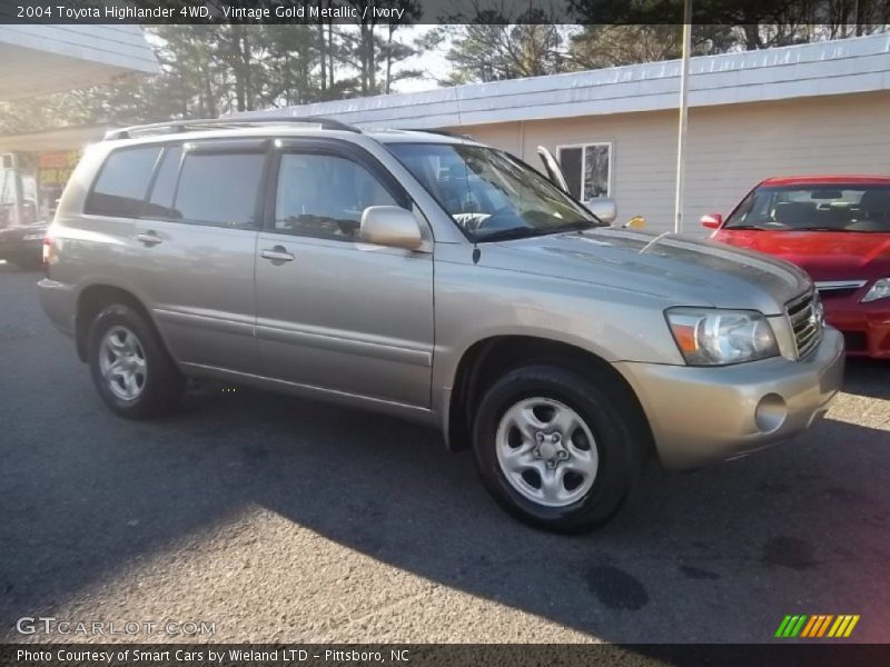 Vintage Gold Metallic / Ivory 2004 Toyota Highlander 4WD