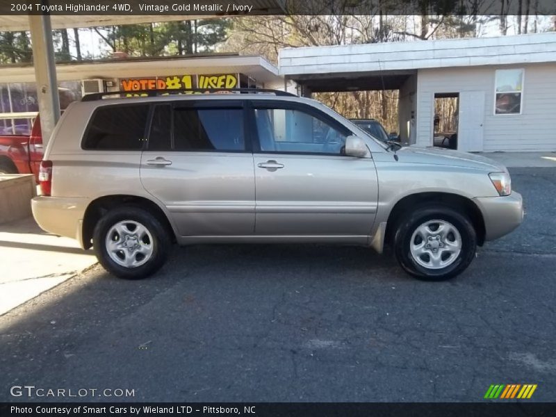 Vintage Gold Metallic / Ivory 2004 Toyota Highlander 4WD