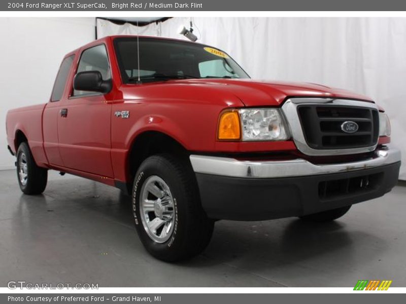 Bright Red / Medium Dark Flint 2004 Ford Ranger XLT SuperCab