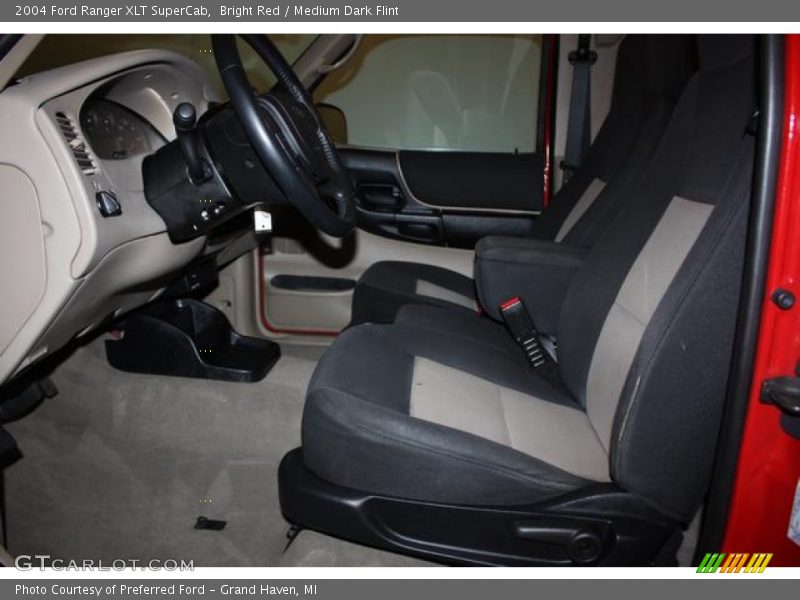 Bright Red / Medium Dark Flint 2004 Ford Ranger XLT SuperCab
