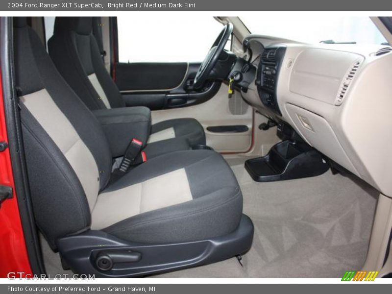 Bright Red / Medium Dark Flint 2004 Ford Ranger XLT SuperCab