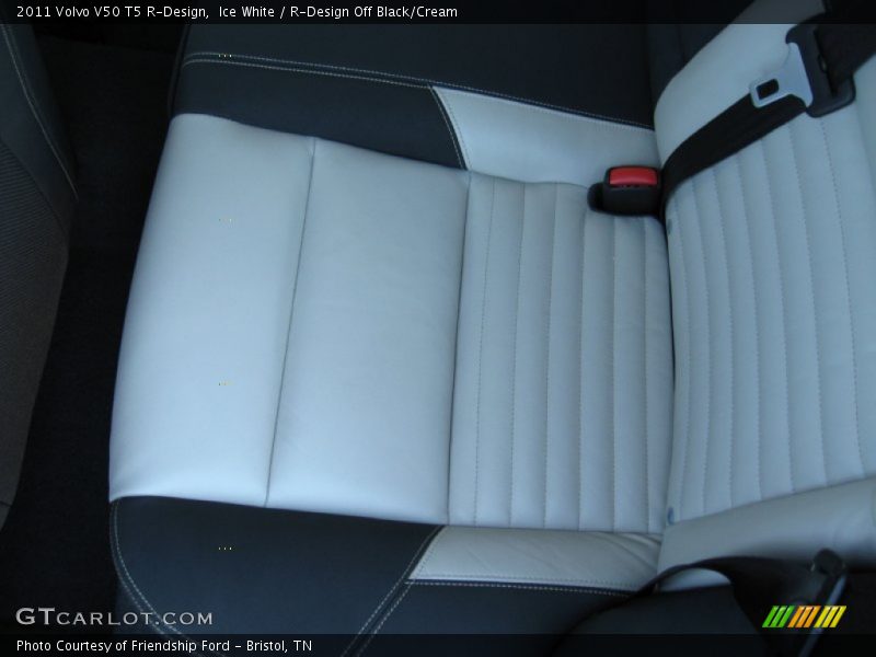 Ice White / R-Design Off Black/Cream 2011 Volvo V50 T5 R-Design