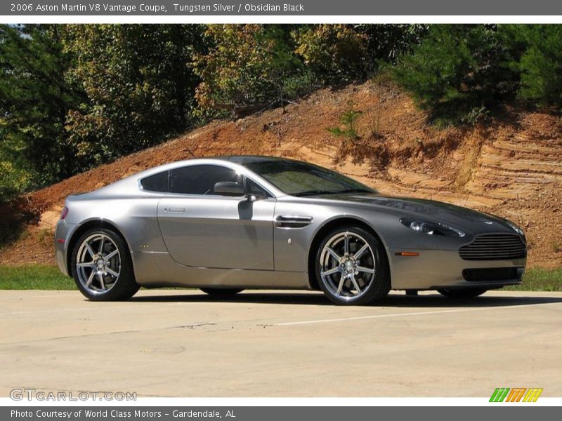 Tungsten Silver / Obsidian Black 2006 Aston Martin V8 Vantage Coupe