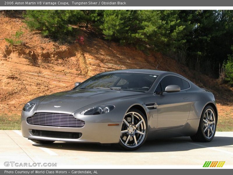 Tungsten Silver / Obsidian Black 2006 Aston Martin V8 Vantage Coupe