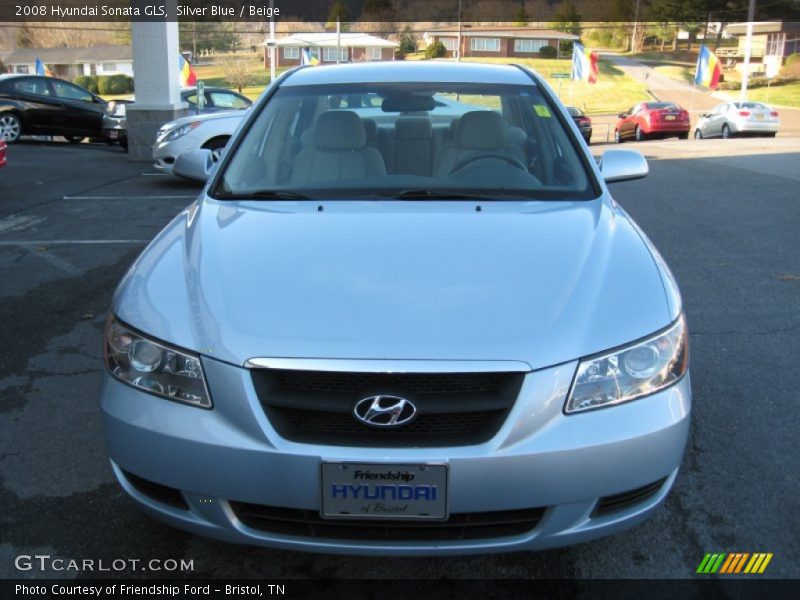 Silver Blue / Beige 2008 Hyundai Sonata GLS