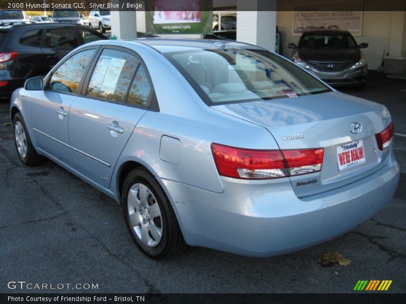 Silver Blue / Beige 2008 Hyundai Sonata GLS