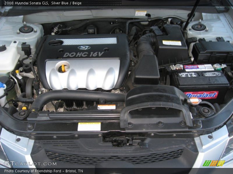 Silver Blue / Beige 2008 Hyundai Sonata GLS