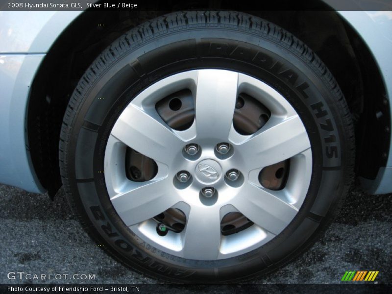 Silver Blue / Beige 2008 Hyundai Sonata GLS