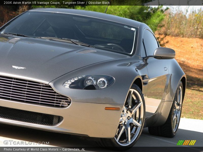 Tungsten Silver / Obsidian Black 2006 Aston Martin V8 Vantage Coupe